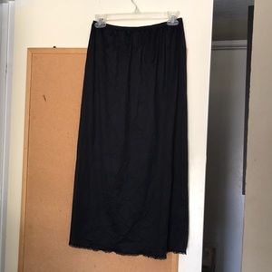 Long Skirt With Lace Seams